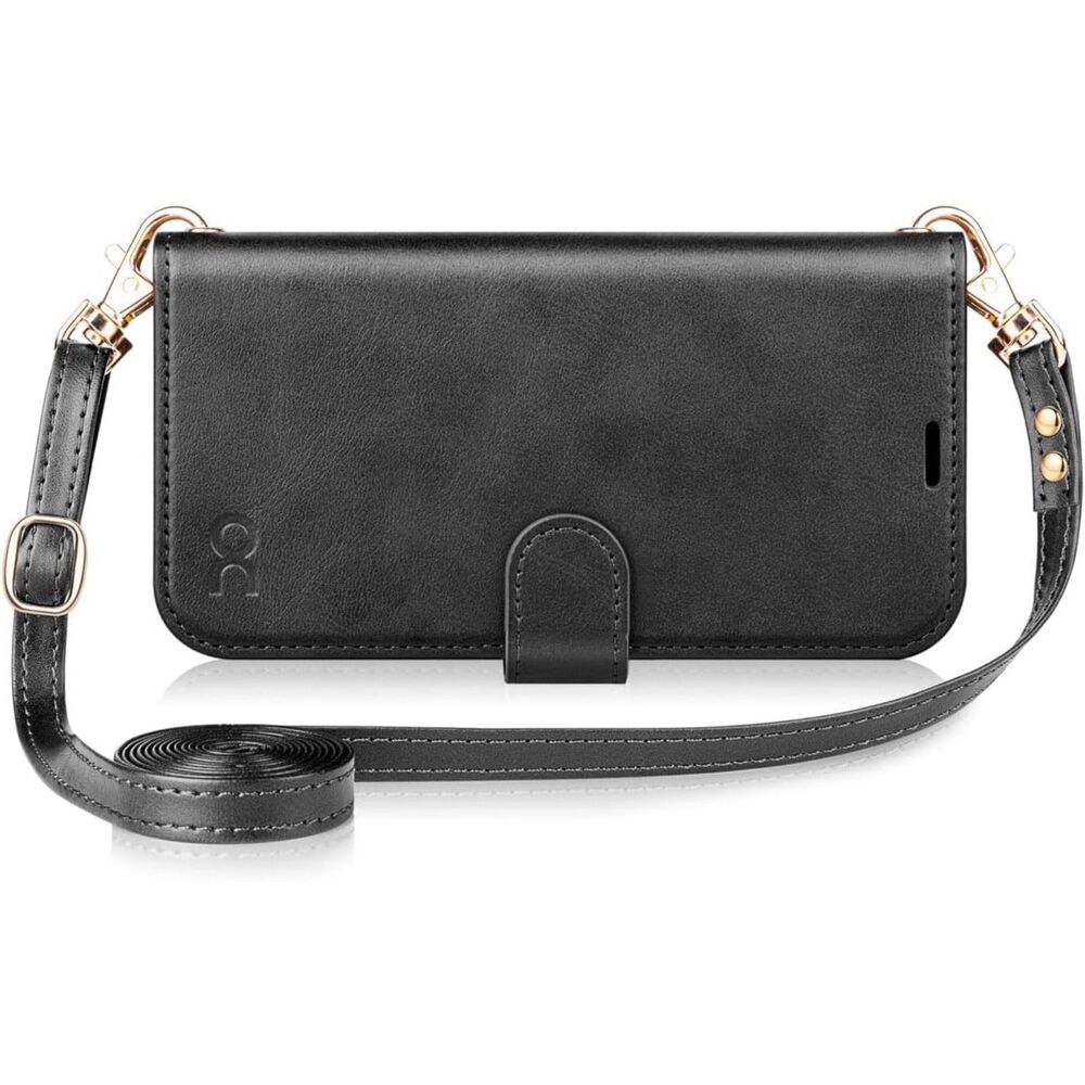 iPhone 16, 6.1" Wallet Case, PU Leather Crossbody, Kickstand, 20M-175PH017